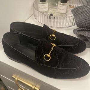 Velvet Gucci loafers